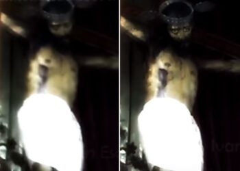 Assustador, estátua de Jesus Cristo “abre os olhos” no México; Será verdade?